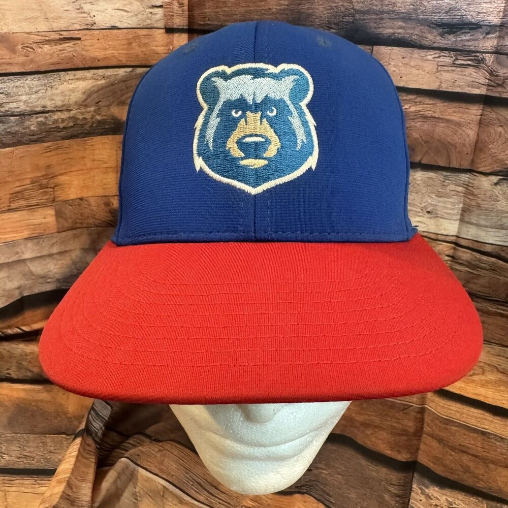 Tennessee Smokies Hat Cap XS-SM Red Blue Baseball Logo Stretch Fit Minors MiLB